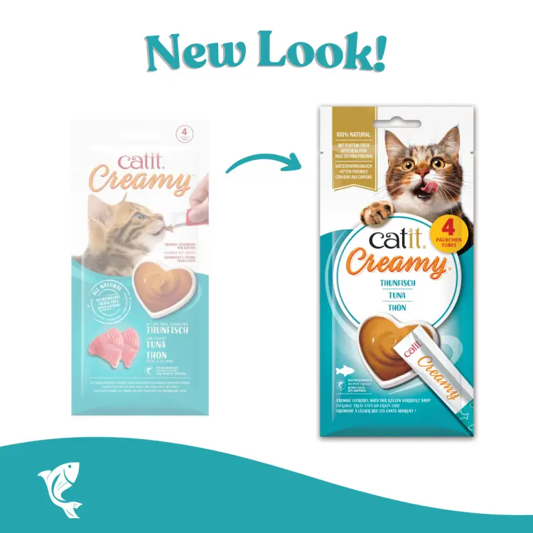 Catit Creamy Lickable Treats, Tuna, 12 x 10 g