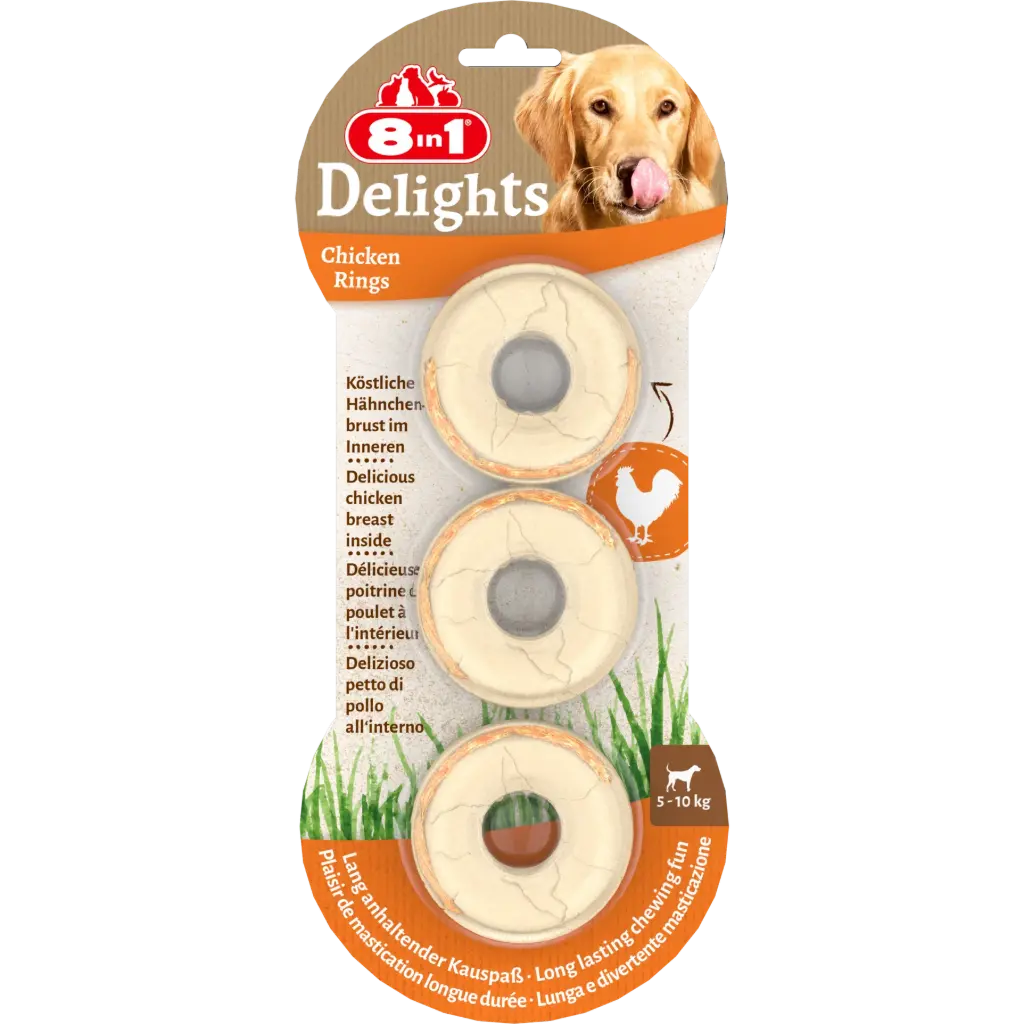 8in1 Delights Chicken Rings 119 g