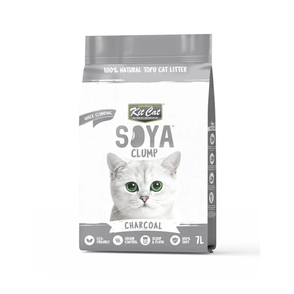 Kit Cat Soya Clump Soyabean Litter Charcoal 7L