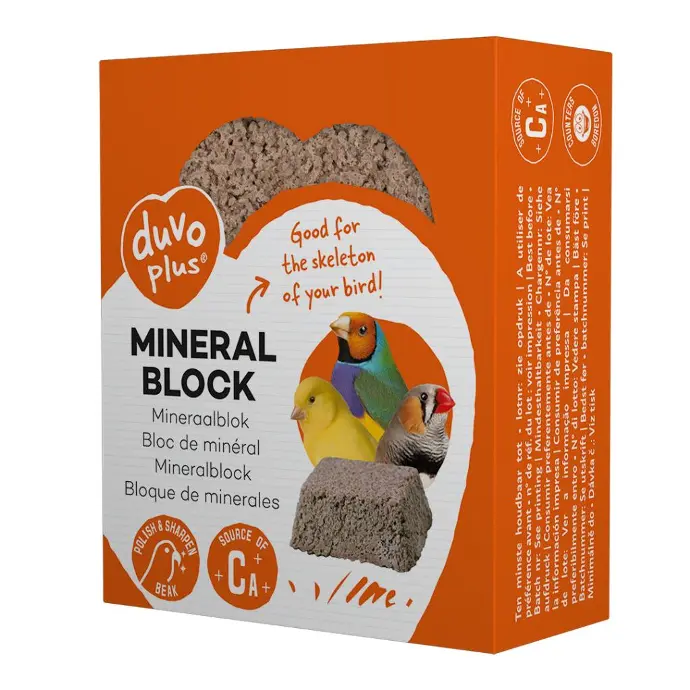 Duvo+ Mineral Block 80g - 6.5x5.3x2.5 cm[Weight - 80g]