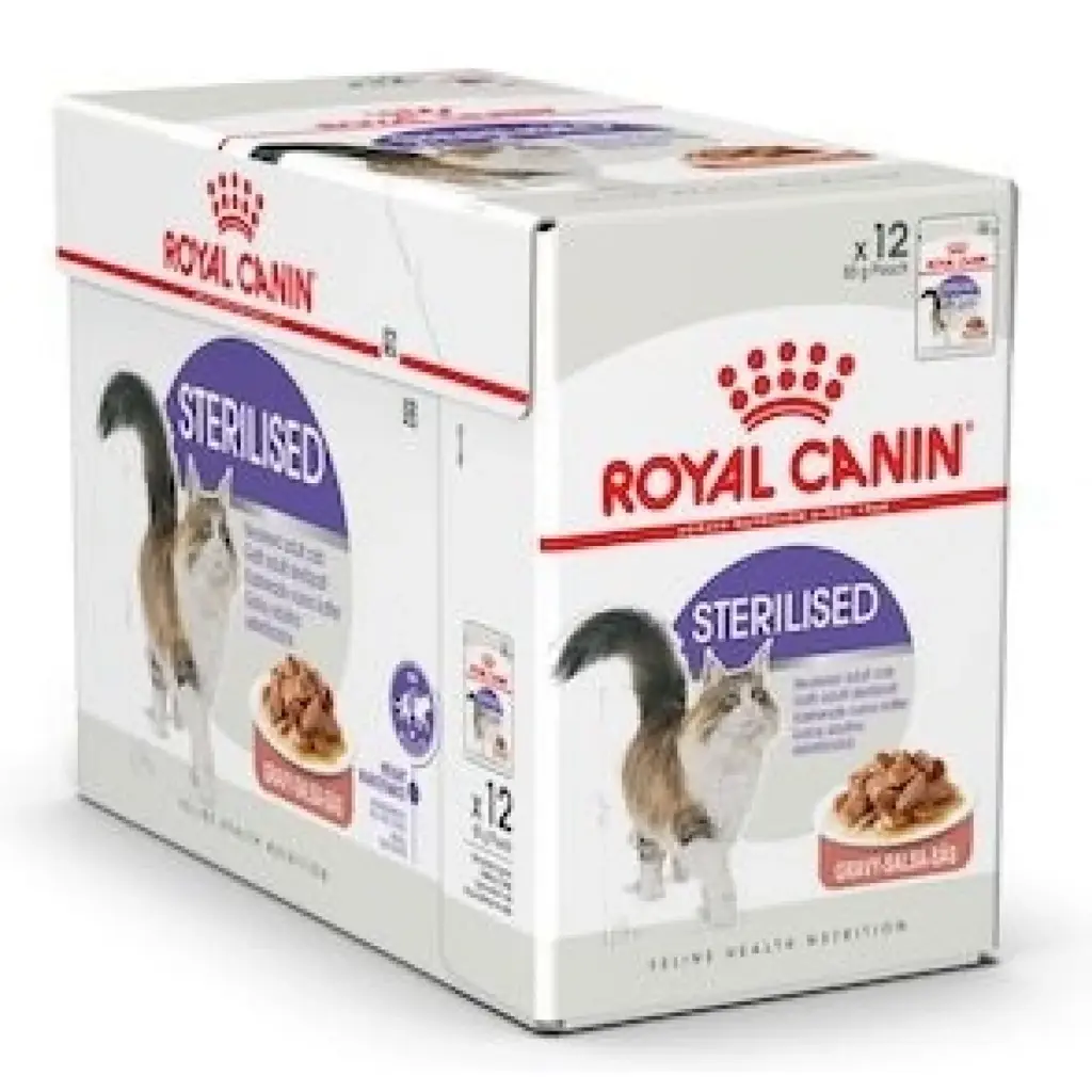 Royal Canin Cat Sterilised Gravy Wet Food - Pouches 12x85 g